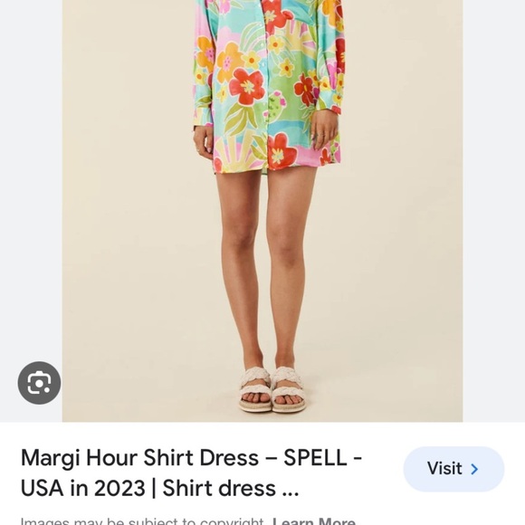 Spell margi hour top lounge shirt dress size small - Picture 4 of 10